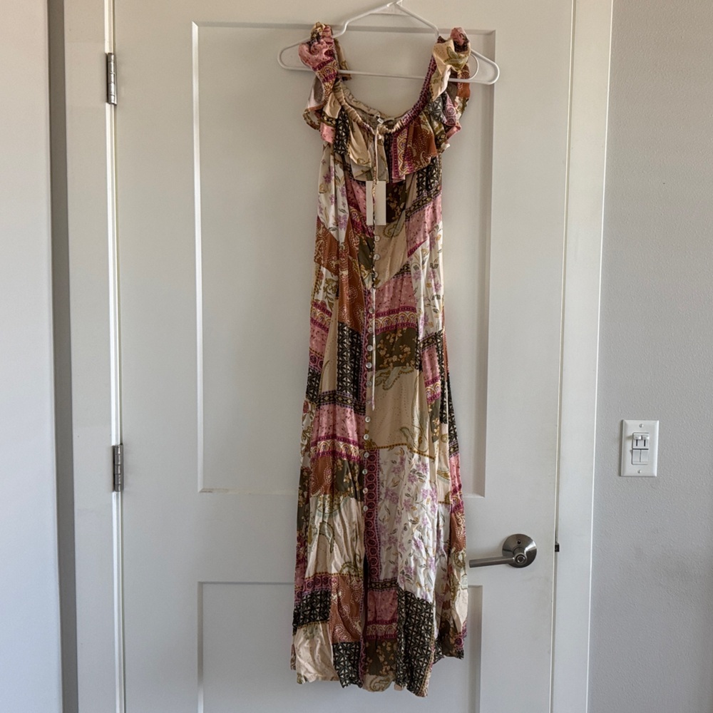 Floral Patchwork Maxi Dress
